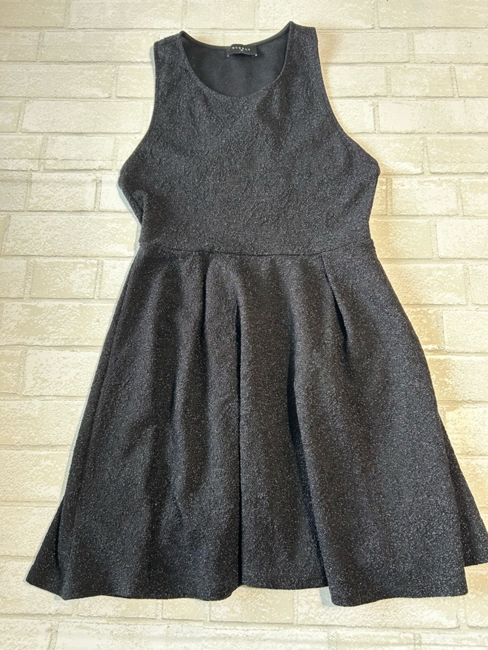 Everly Sparkle Black Mini Dress